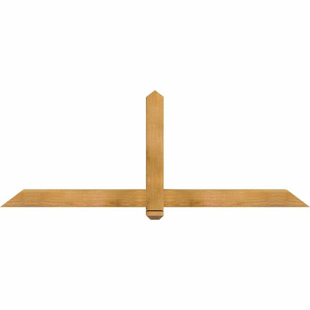 Ekena Millwork Eugene Rough Sawn Timber Gable Bracket, Western Red Cedar, 72"W x 27"H x 4"D x 4"F, 9/12 Pitch GBW072X27X0404EUG00RWR